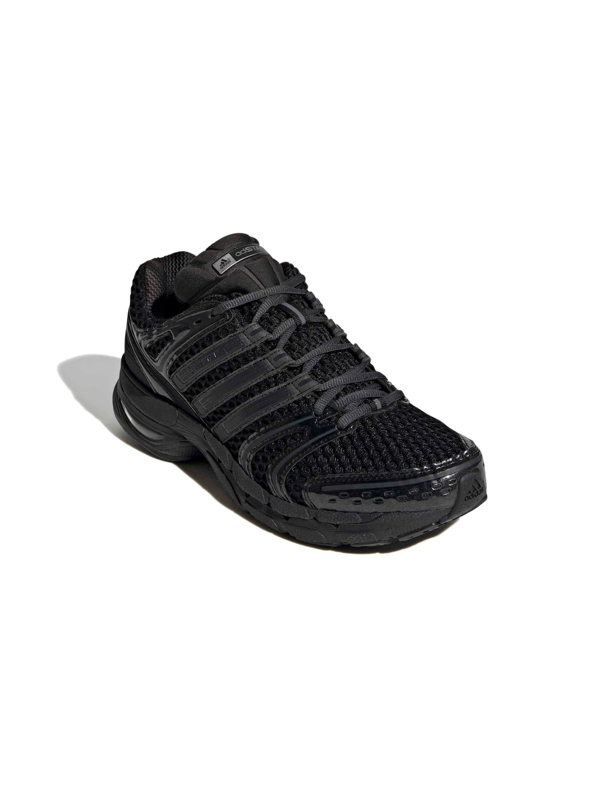 Adidas Mens Control 5 black footwear by Denim Exchange, front lateral top view