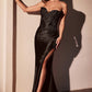 Ladivine KV1116 Dress Fitted Strapless Lace & Satin Gown