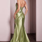 Ladivine KV1116 Dress Fitted Strapless Lace & Satin Gown