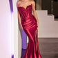 Ladivine KV1116 Dress Fitted Strapless Lace & Satin Gown