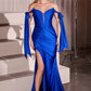 Ladivine KV1120 Dress Off The Shoulder Stretch Spandex Fitted Dress