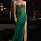 Ladivine KV1123 Dress Off The Shoulder Fitted Fringe Gown