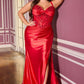 Ladivine KV1132C Strapless Fitted Sweetheart Neckline Plus Size Evening Gown