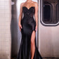 Ladivine KV1132 Strapless Fitted Sweetheart Neckline Evening Gown