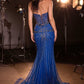 Ladivine KV1139 Strapless Sweetheart Beaded Bodice Mermaid Gown