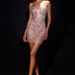 Ladivine KV1151 Strapless Sculpted Sweetheart Fitted Mini Dress