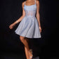 Ladivine KV1152 Fit and Flare Glitter Shimmer Homecoming Dress