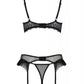 Sexy Open Cup Bra Garter Belt String Set Passion Kerria-3
