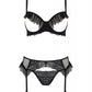 Sexy Open Cup Bra Garter Belt String Set Passion Kerria-2