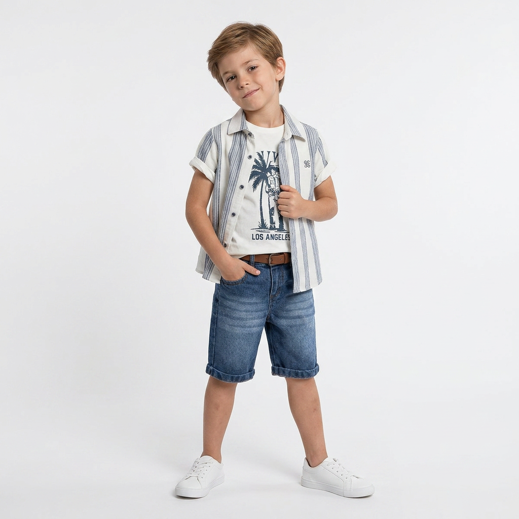 Dapper Dustin Denim Set-0