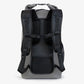 Laek Seafield 30L waterproof backpack in dark blue with roll-top closure and adjustable shoulder straps