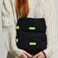 Kei Double Washbag Black Lime Vandra