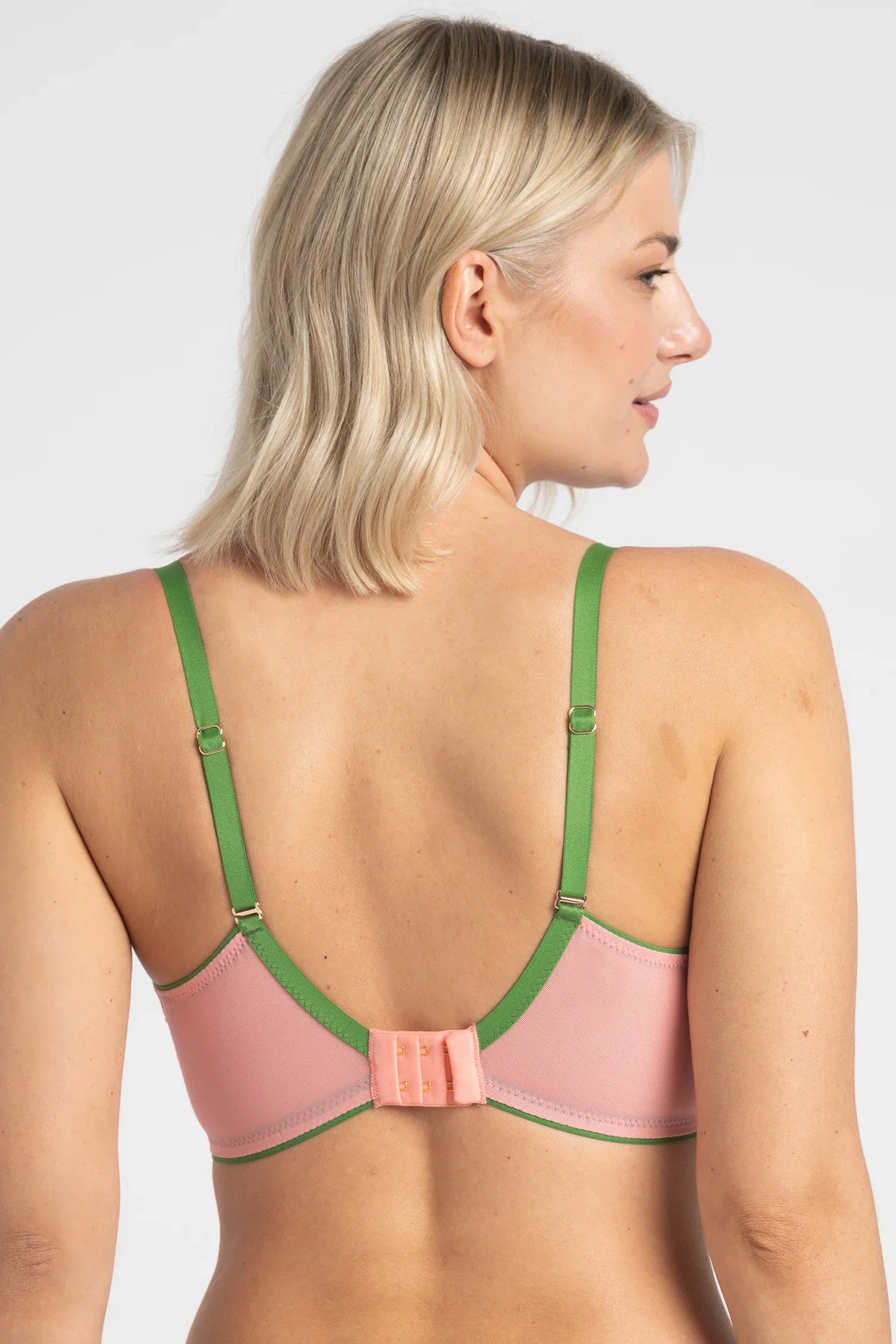 Samanta Lilly Hibiscus Sheer Balconette Bra-1
