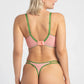 Samanta Lilly Hibiscus Sheer String Thong Panty