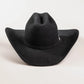 HatCountry Larry Mahan's Pinnacle 20X fur felt cowboy hat in black, front view
