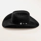 HatCountry Larry Mahan's Pinnacle 20X black fur felt cowboy hat with classic western crown and brim
