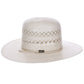 HatCountry Larry Mahan's Open Cowboy 10X straw cowboy hat in black, side view