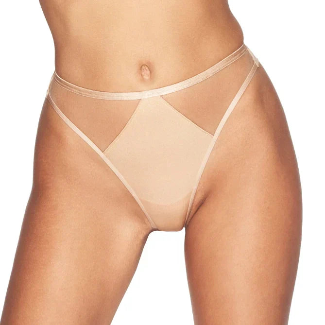 Kinga Lou Nude Invisible Soft Thong Panty-0