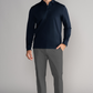 Long Sleeve Polo Solid // Navy
