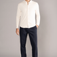 Long Sleeve Button Down Polo Solid // Ivory