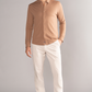 Long Sleeve Button Down Polo Solid // Clay