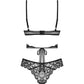 Soft Lace Bra & Sheer Thong Set Obsessive Blomentis-4