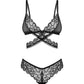 Soft Lace Bra & Sheer Thong Set Obsessive Blomentis-3