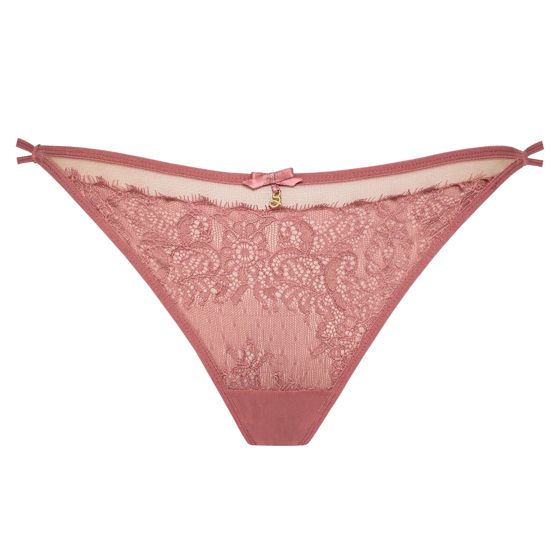 Samanta Naomi Rose Lace Low-Rise String Panty-3