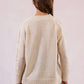 Lace Sleeve Knitted Sweater