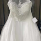 Ladivine UJ0119 Short Appliqued Bodice Halter Tulle Skirt Dress