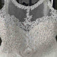 Ladivine UJ0119 Short Appliqued Bodice Halter Tulle Skirt Dress
