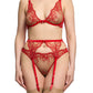 Dita Von Teese Lavinia Flame Plunge Bra Red-2