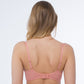 Samanta Lea Apricot Sheer Mesh Embroidered Underwire Bra