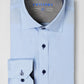 Leader Non-Iron Contrast | Navy Buttons
