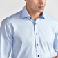 Leader Non-Iron Contrast | Navy Buttons
