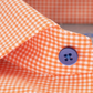 Leader Non-Iron Check // Orange