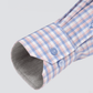 Leader Non-Iron Check // Orange Blue