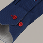 Leader Non-Iron Windowpane // Navy Red Contrast