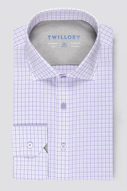 Leader Non-Iron Windowpane // Lavender