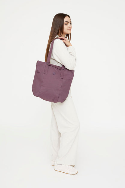 Raw Tote Bag Maroon