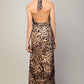 Leopard Halter Dress