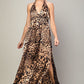 Leopard Halter Dress