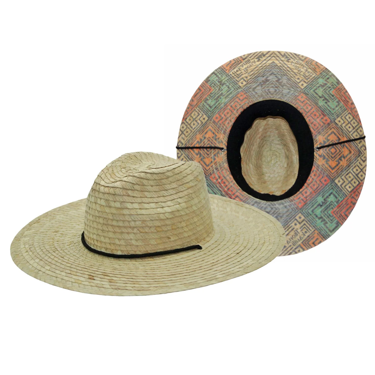 Peter Grimm Leucadia straw lifeguard hat by HatCountry with wide brim and chin cord