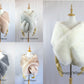 Blush / Peach Fur Shawl (Lilian Pea01)