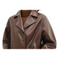 Lily Leather Brown Jacket – Stylish Women’s Brown Leather Jacket