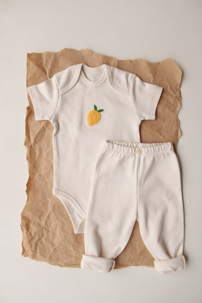 Lemon Short Sleeve-Pant Set