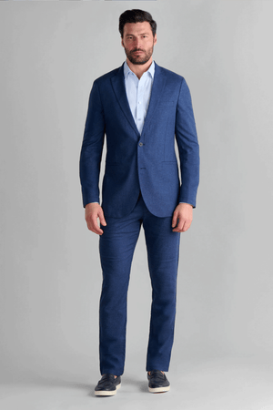 Performance Linen Blazer // Blue