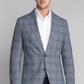 Performance Linen Blazer // Pearl Blue Plaid