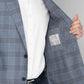 Performance Linen Blazer // Pearl Blue Plaid
