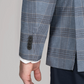 Performance Linen Blazer // Pearl Blue Plaid
